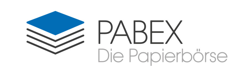 Logo des Unternehmens "Pabex Die Papierbörse".